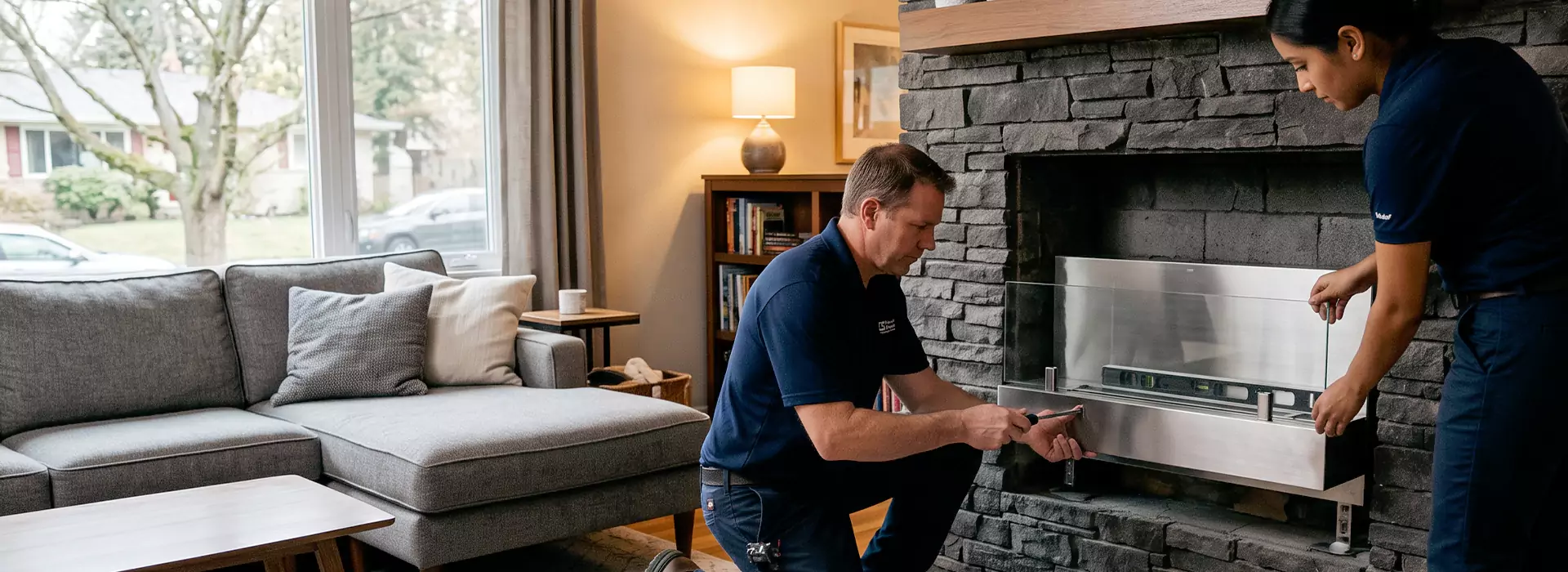 Ethanol Fireplace Installation in Upper Darby, PA
