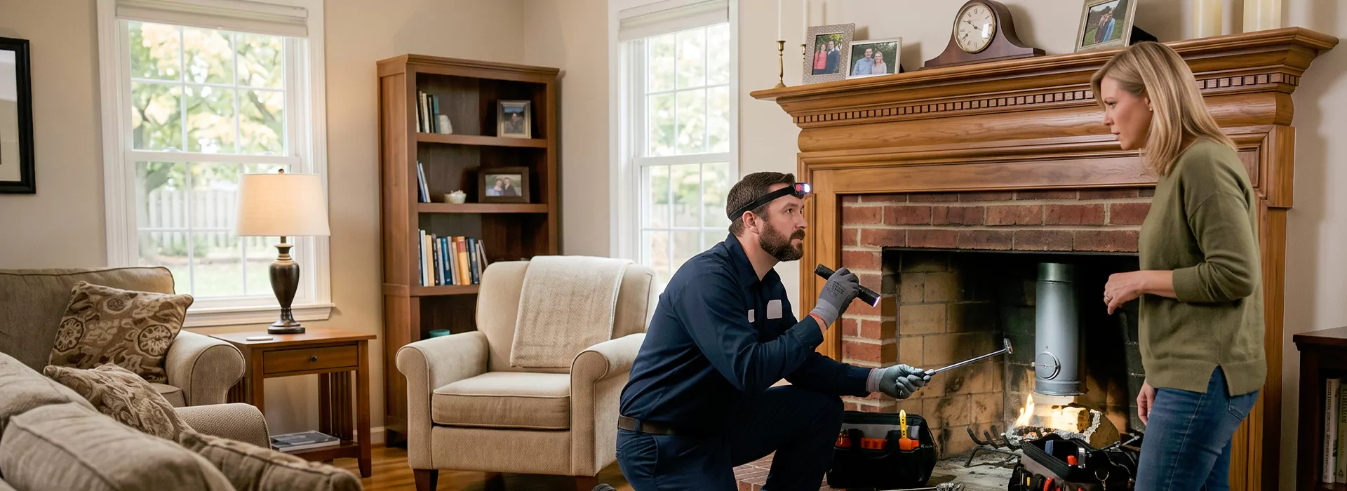 Fireplace Safety Inspection Upper Darby, PA