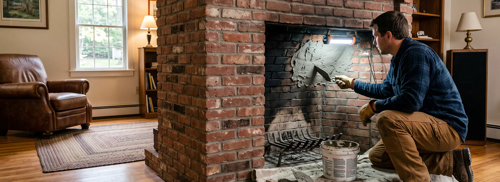 Fireplace Smoke Chamber Repair in Upper Darby