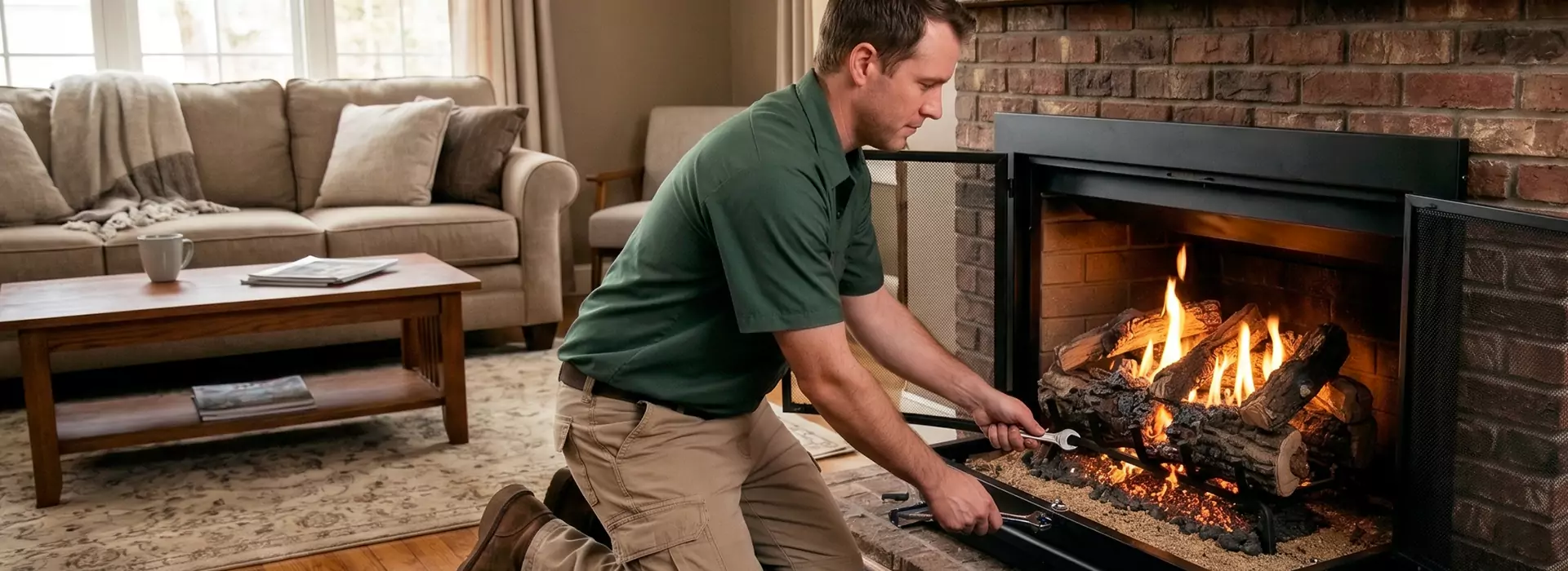 Gas Fireplace Logs in Upper Darby, PA