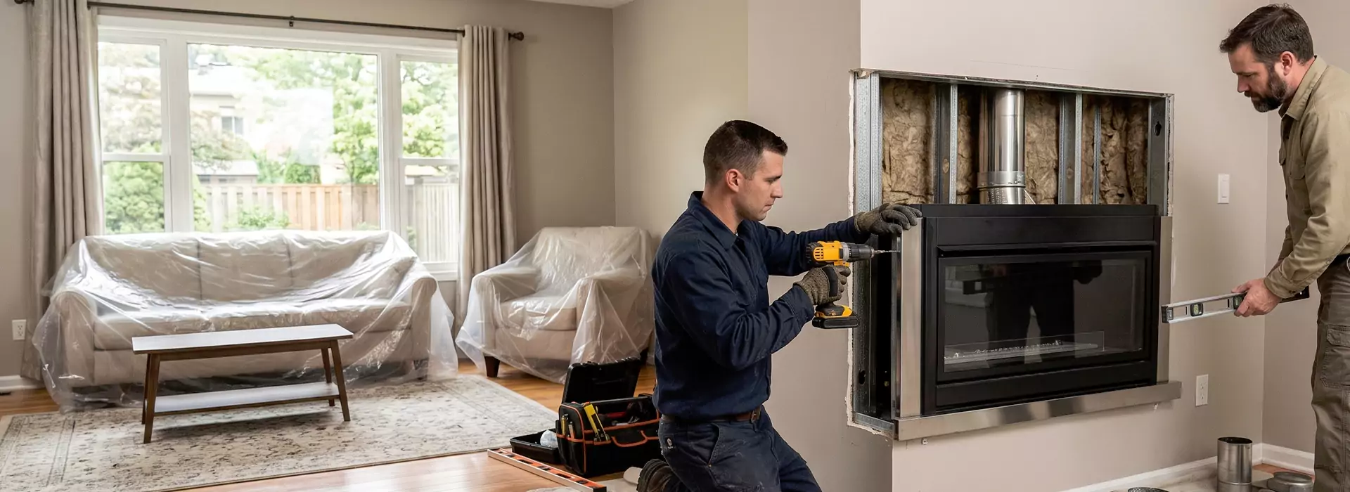 Prefabricated Fireplace Installation in Upper Darby, PA