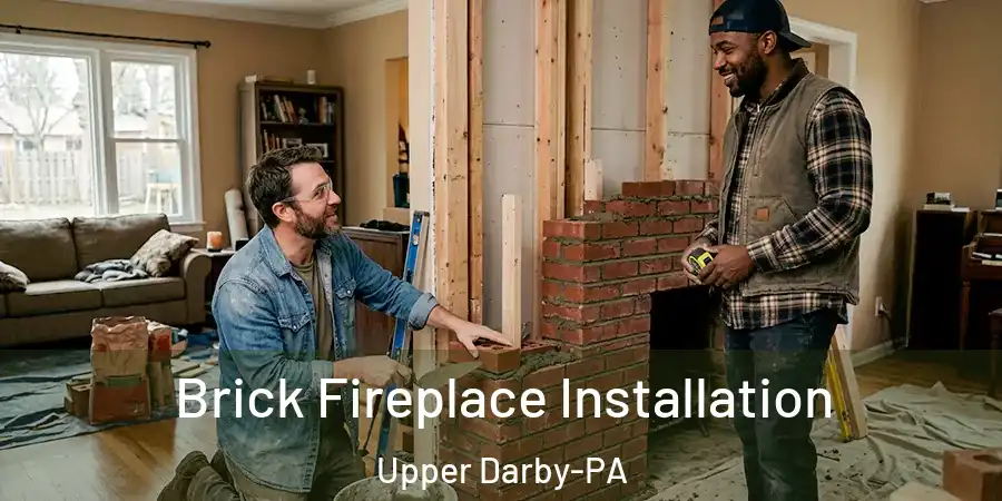  Brick Fireplace Installation Upper Darby-PA