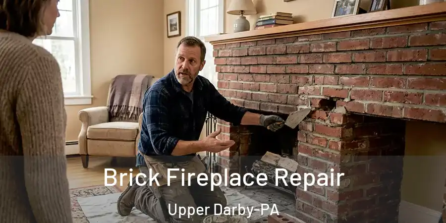 Brick Fireplace Repair Upper Darby-PA