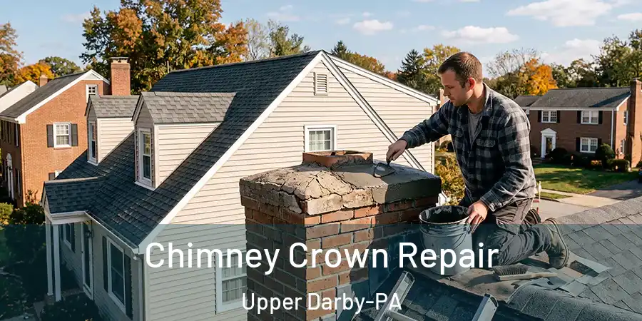Chimney Crown Repair Upper Darby-PA