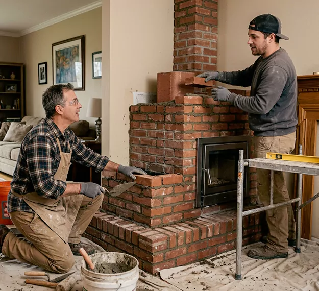Certified Brick Fireplace Installation Company: Your Local Masonry Fireplace Contractors in Upper Darby, PA
