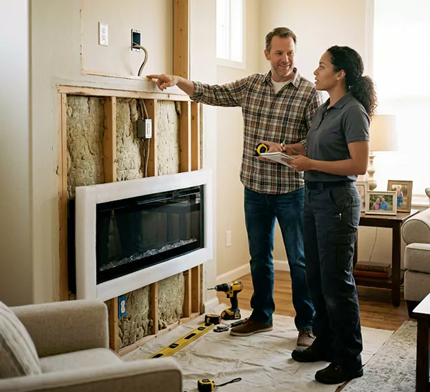 Why Upper Darby, PA Homeowners Choose Our Electric Fireplace Installation Team?