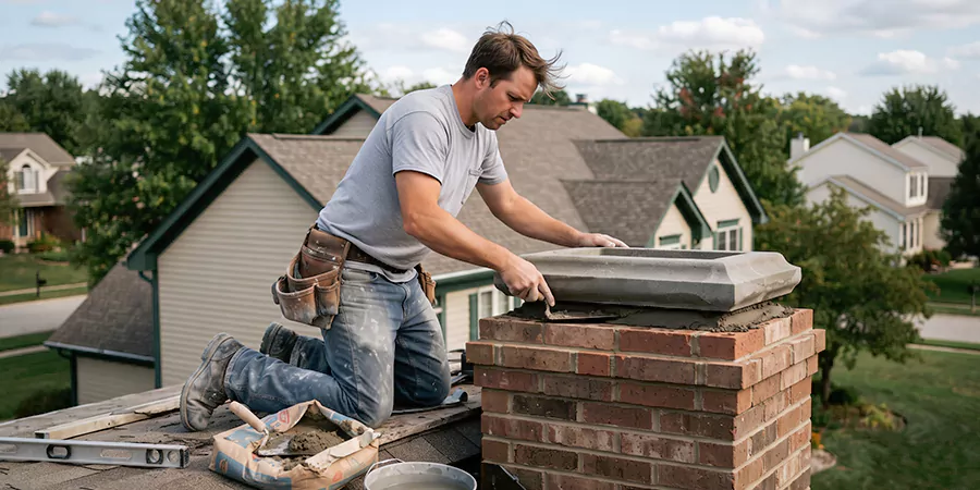 Stone Chimney Crown Installation Upper Darby