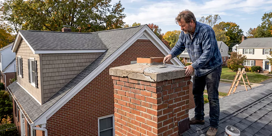 Brick Chimney Crown Repair Upper Darby