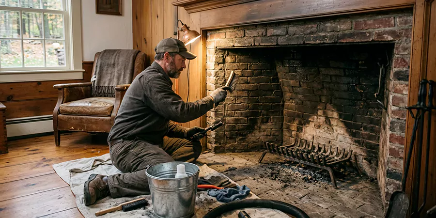 Inglenook and Coal Burning Fireplace Restoration Upper Darby