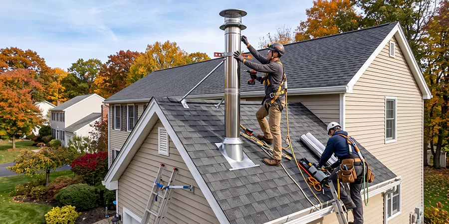 Freestanding and Corner Pellet Stove Installation Upper Darby