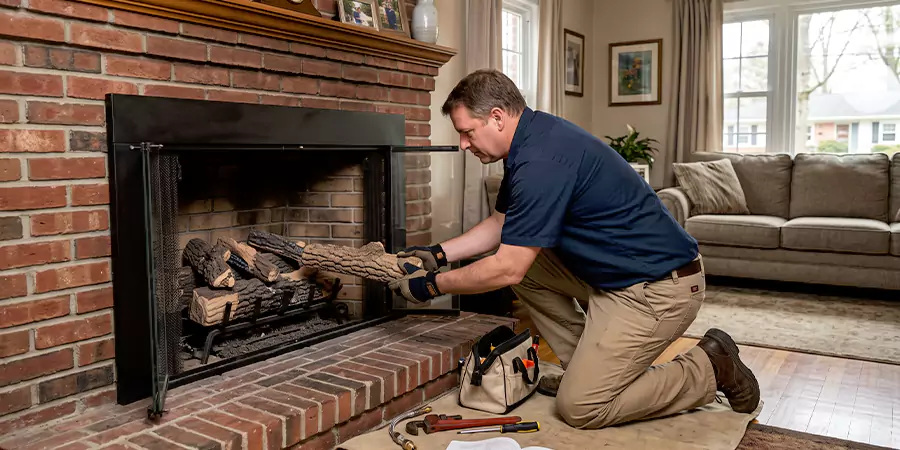 Propane Fireplace Logs Installation Upper Darby