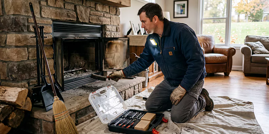 Wood Fireplace Repair in Upper Darby